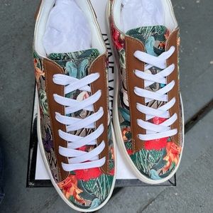 Nine West Floral Sneakers; New; never worn; Size 7.5